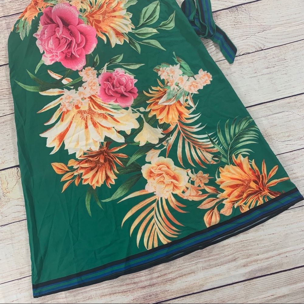 Lulu's Green Floral Maxi Dress - Picture 6 of 8